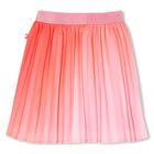 Girls Pink Pleated Skirt, 1, hi-res