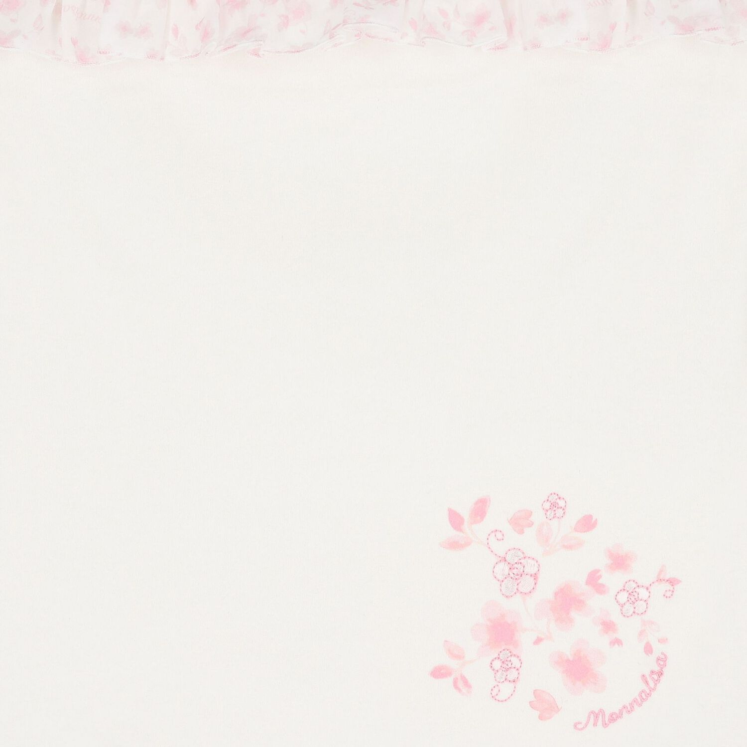 عش على شكل فيونكة زهرية باللونين العاجي والوردي للبنات, 1, hi-res