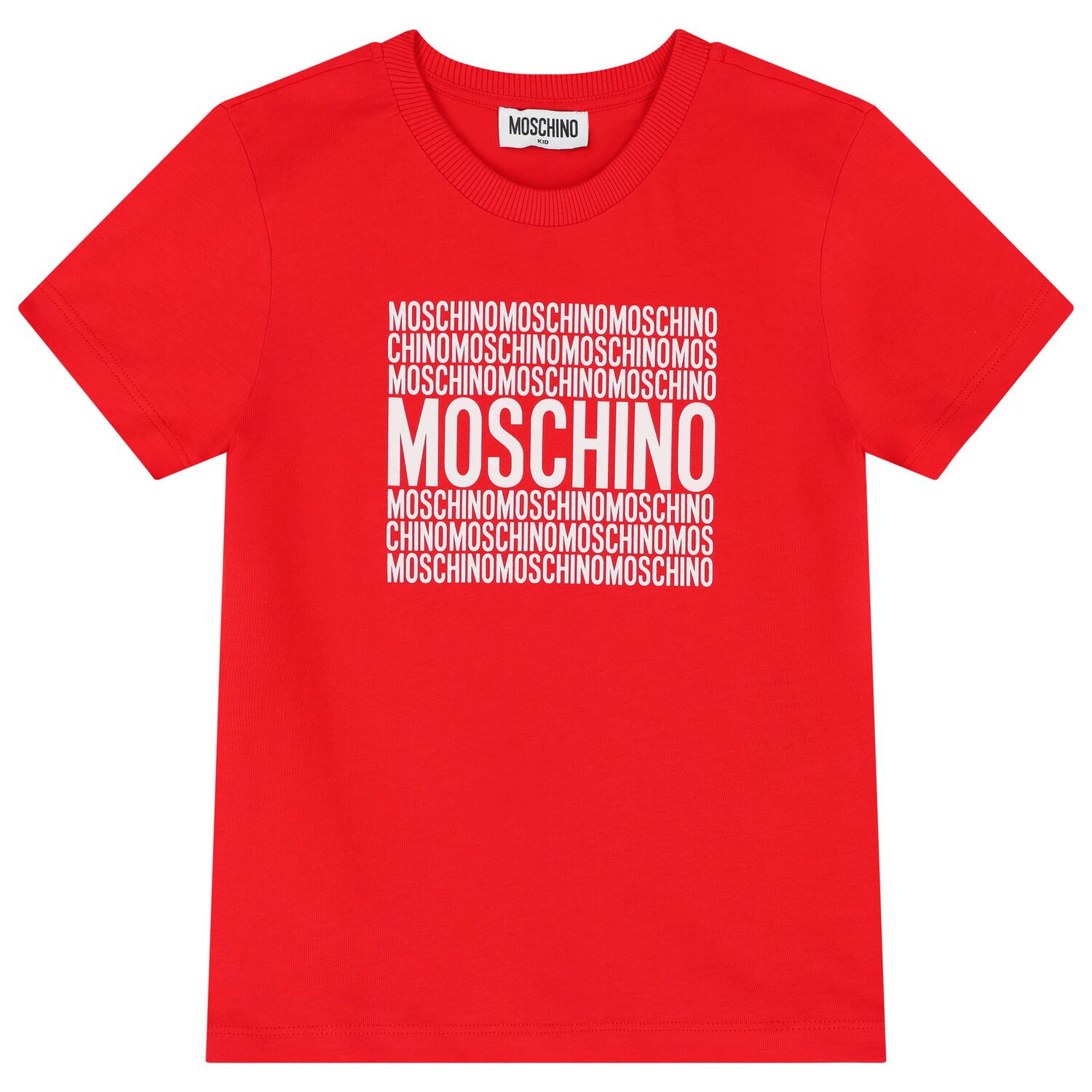 تيشيرت للأولاد و البنات بالشعار باللون الأحمر, 2, hi-res image number null