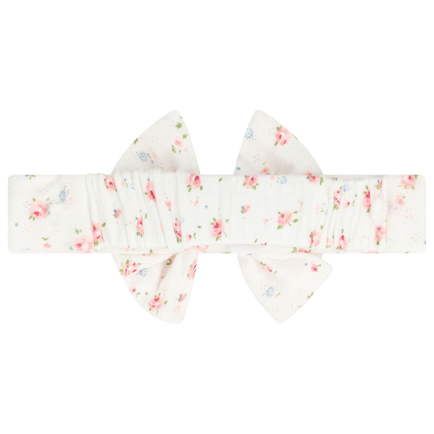 Baby Girls Ivory Floral Headband, 1, hi-res