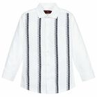 قميص بالشعار باللون الابيض للاولاد, 1, hi-res