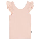Girls Pink Ruffled Top, 1, hi-res