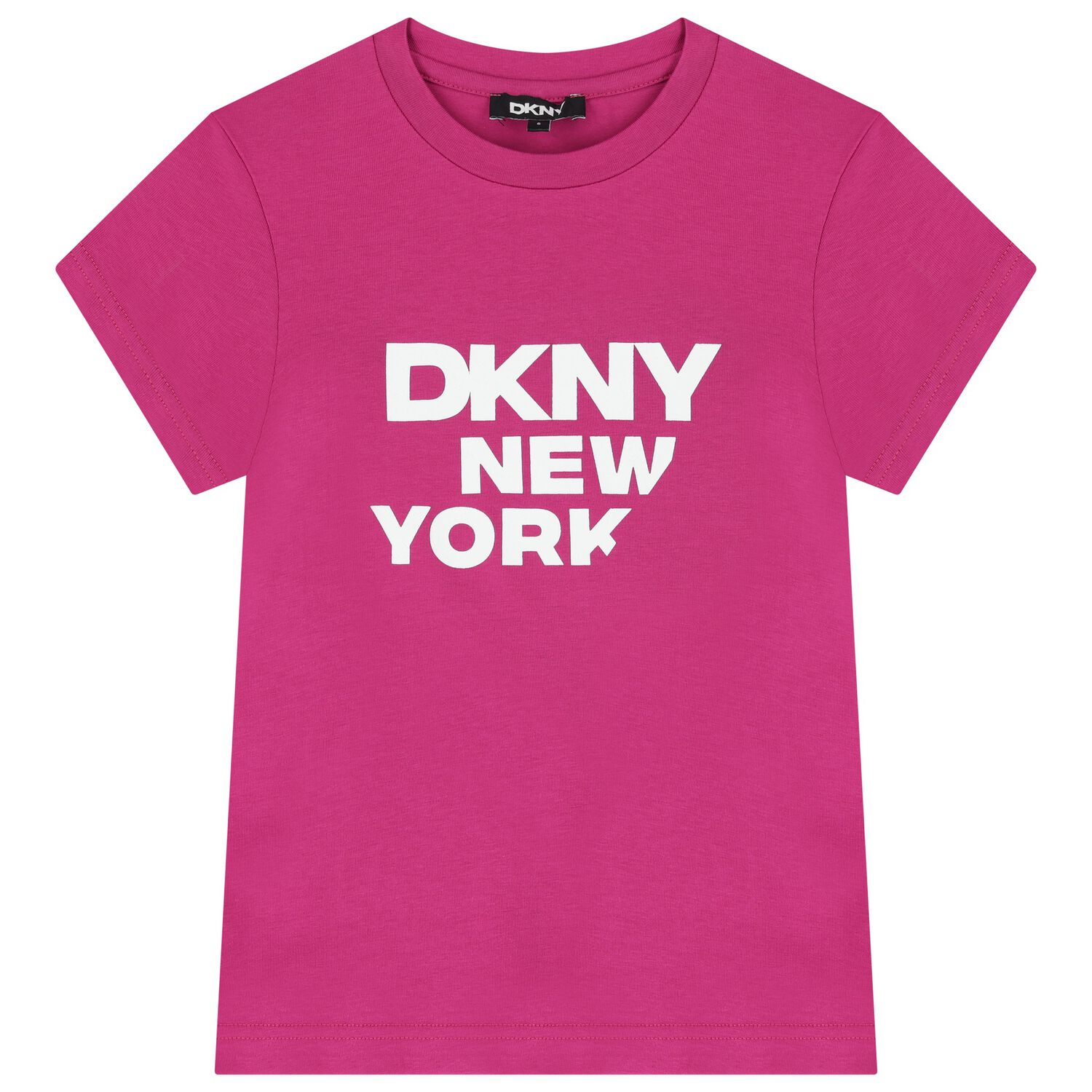 Girls Pink Logo T-Shirt, 3, hi-res