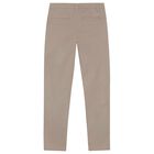Boys Beige Trousers, 3, hi-res