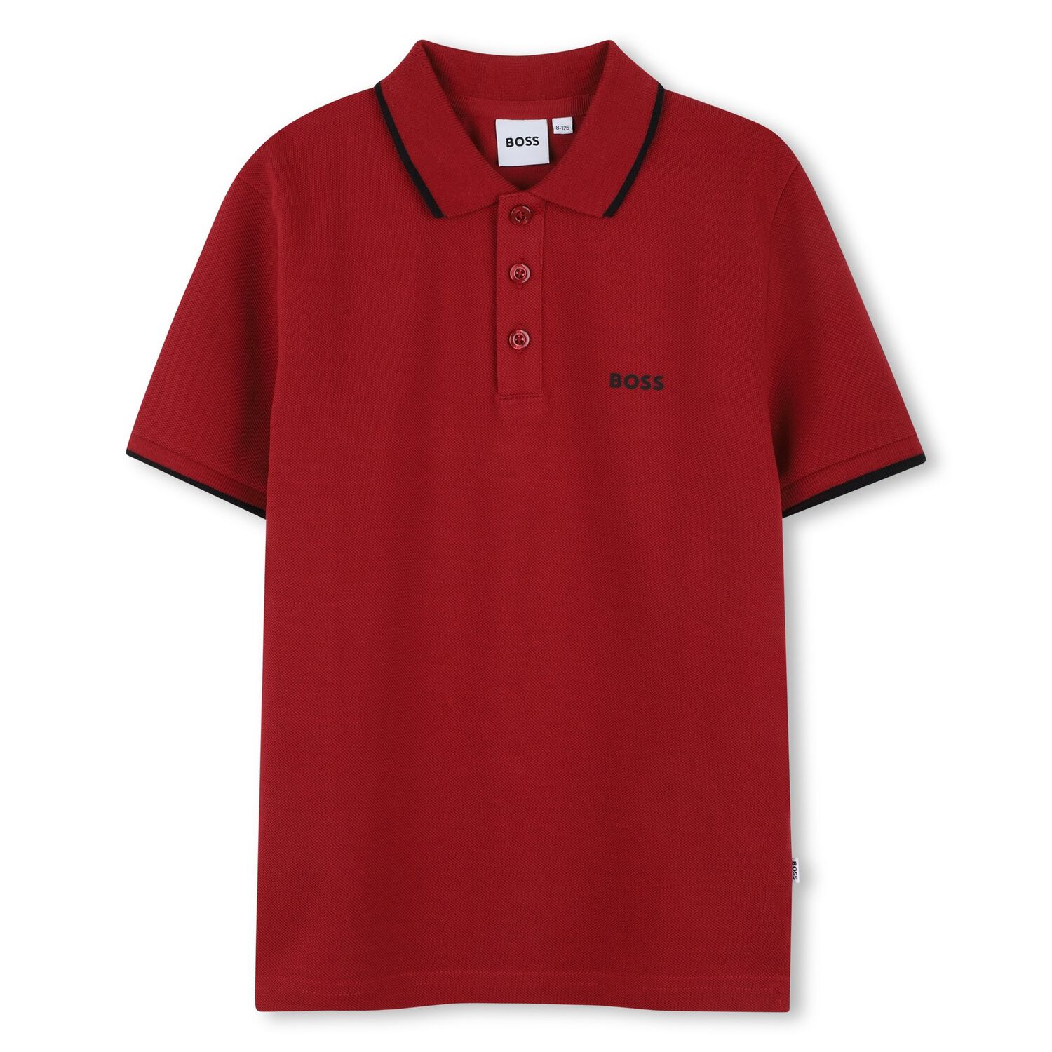 Boys Red Logo Polo Shirt, 2, hi-res image number null