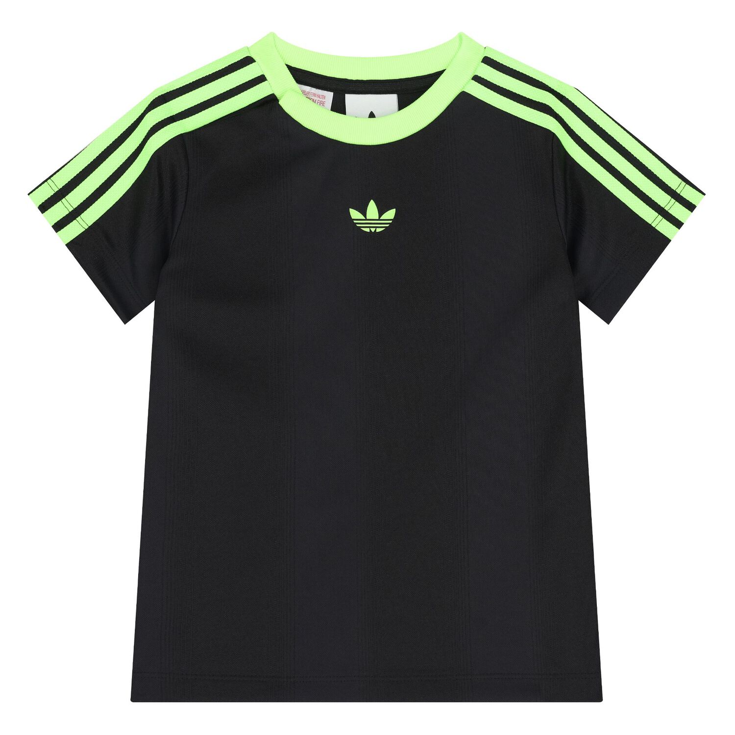 طقم شورت بالشعار باللون الأسود للأطفال, 1, hi-res image number null