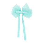 Girls Blue Bow Hair Clip, 3, hi-res