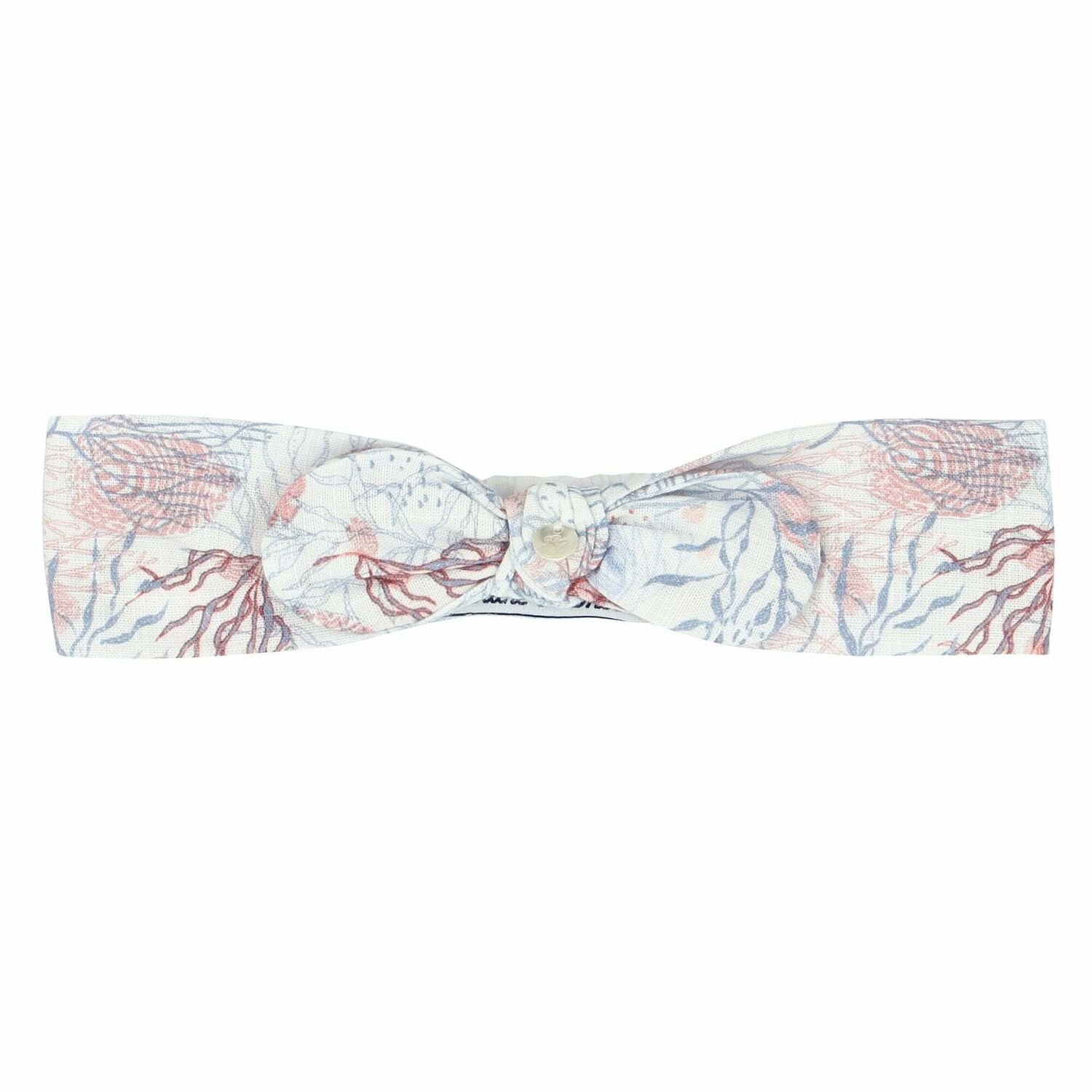 Baby Girls White Bow Headband, 1, hi-res