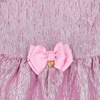 فستان بنات مكشكش بالشعار باللون الوردي, 2, hi-res