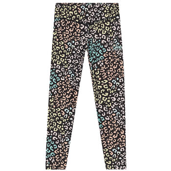 Girls Black Leopard Print Legging