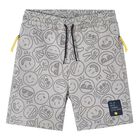 Boys Grey Logo Shorts, 1, hi-res