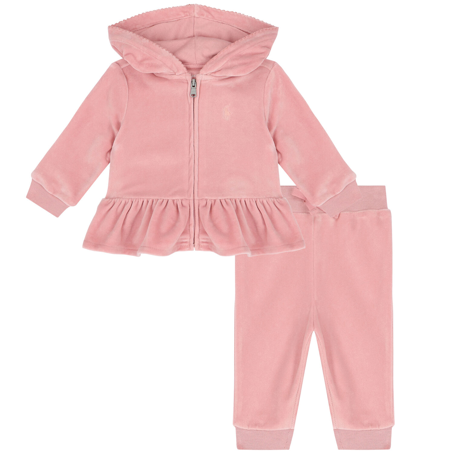 Baby Girls Pink Logo Tracksuit, 1, hi-res