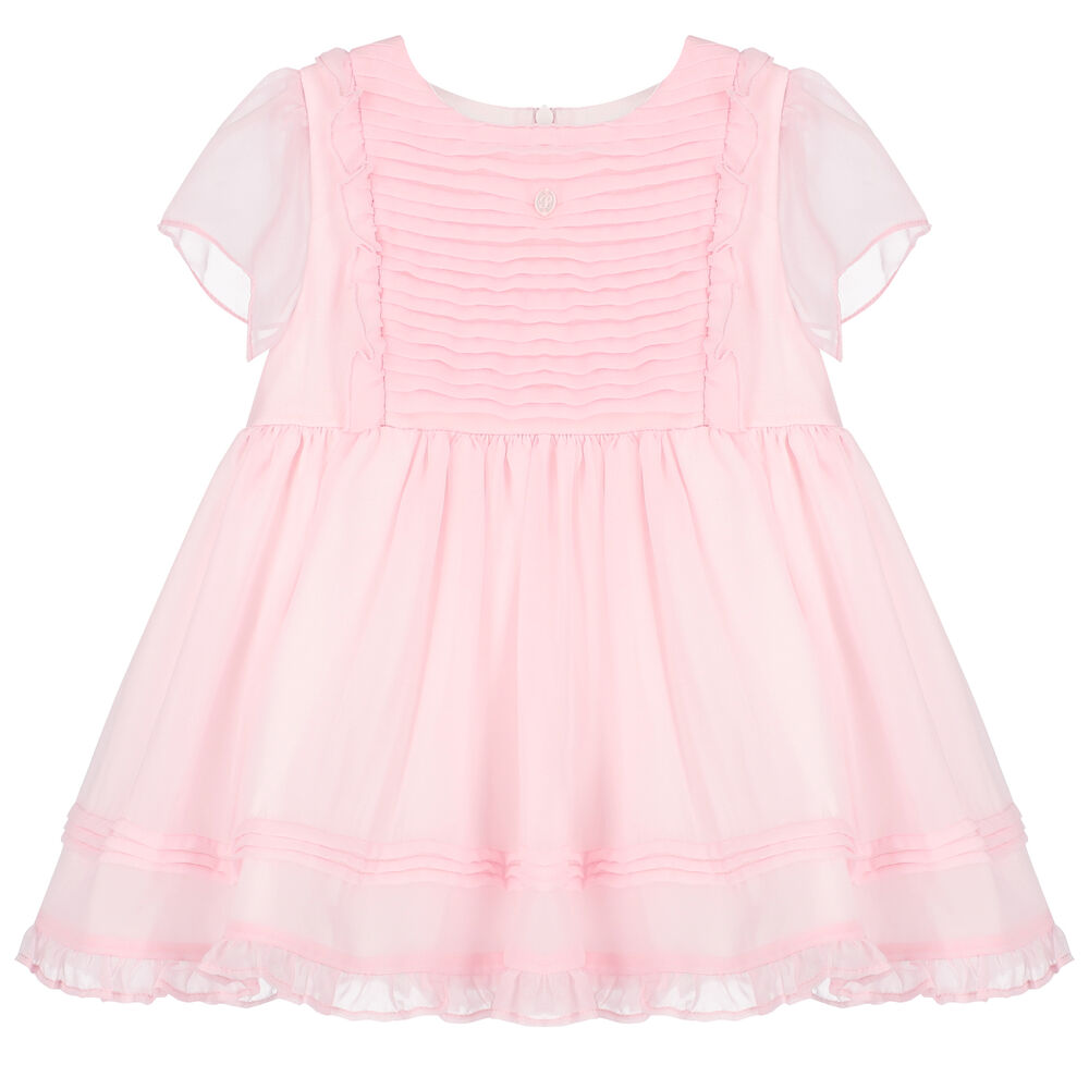 Patachou Baby Girls Pink Pleated Dress | Junior Couture UAE