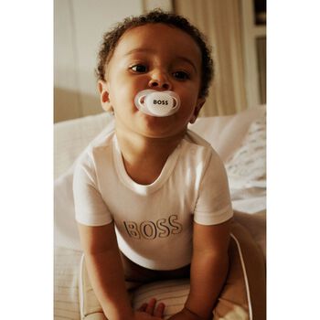 Baby Boys White Logo T-Shirt