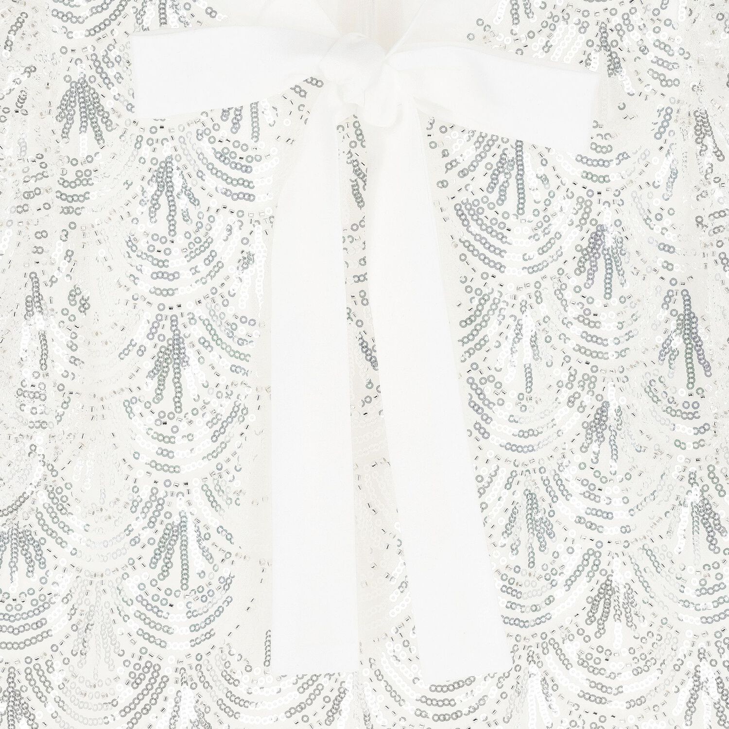 فستان بنات مزين بالترتر باللون الابيض, 1, hi-res