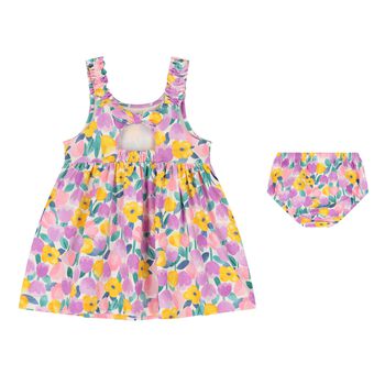 Younger Girls Multi-Coloured Floral Dress Set