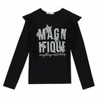 طقم تنورة باللون الفضى وتوب باللون الاسود, 1, hi-res