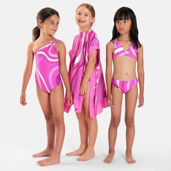 Girls Pink & Purple Marmo Kaftan
