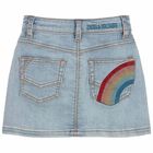 Girls Blue Denim Skirt, 1, hi-res