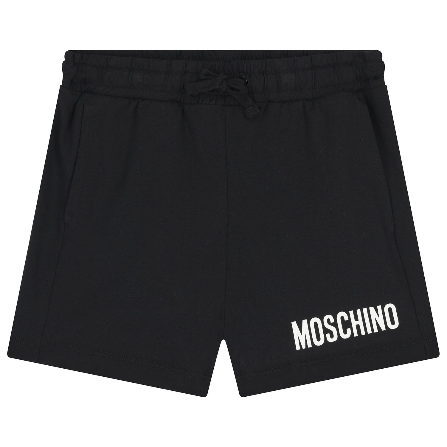 Boys Black Logo Shorts, 2, hi-res