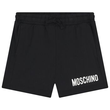 Boys Black Logo Shorts