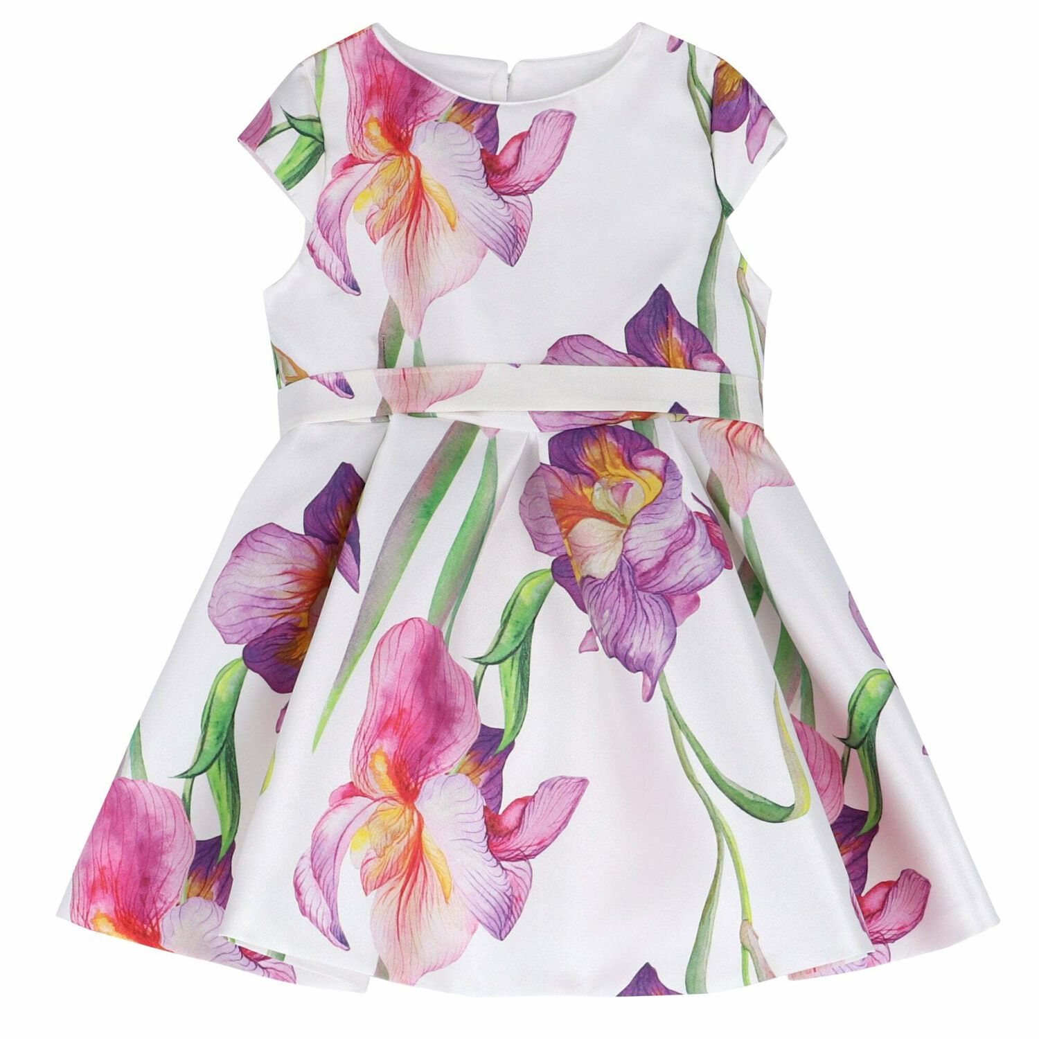 فستان ساتان مورد بناتي, 1, hi-res