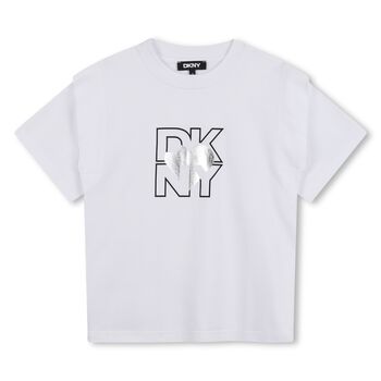 Girls White Logo T-Shirt