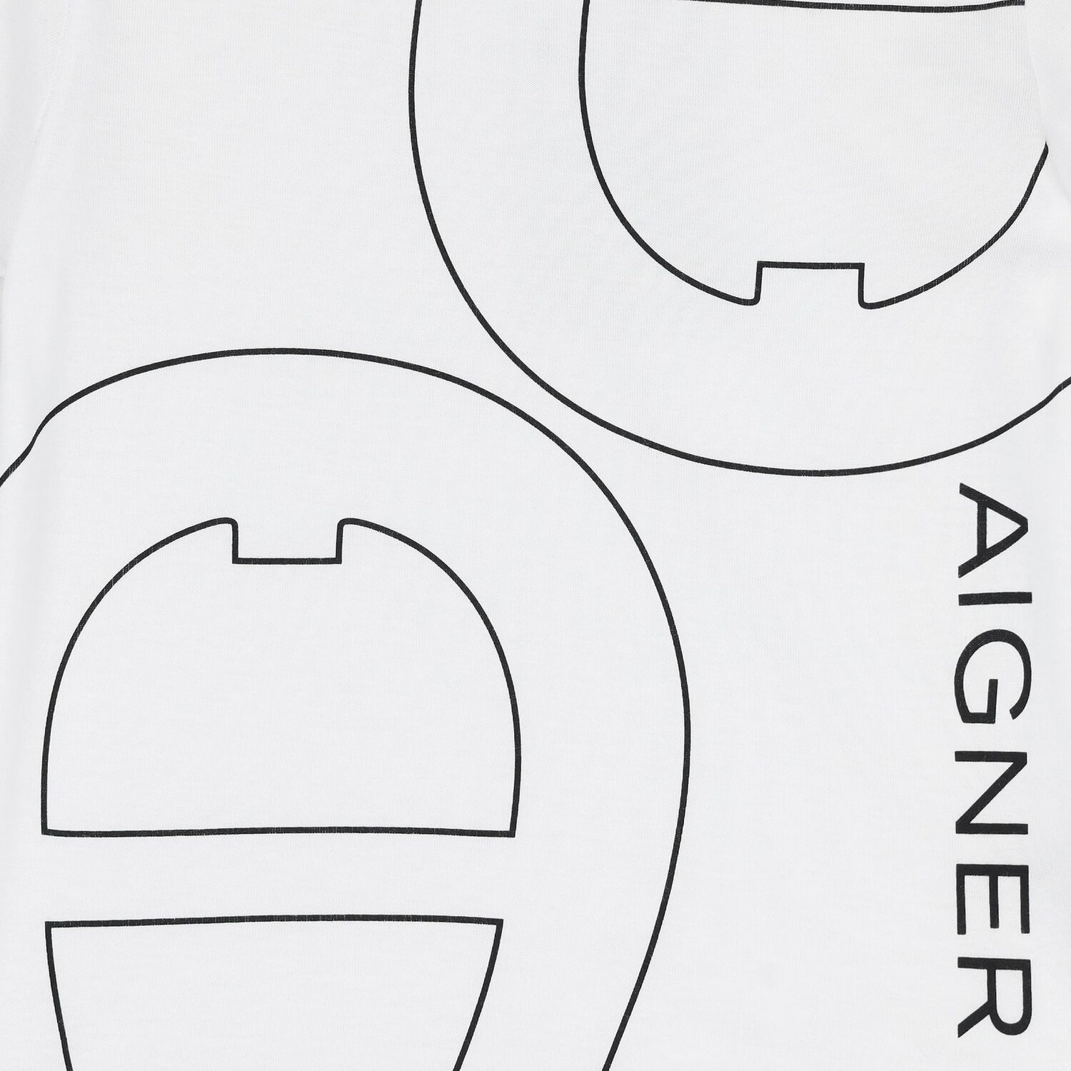 تيشيرت أولاد بالشعار باللون الأبيض, 1, hi-res