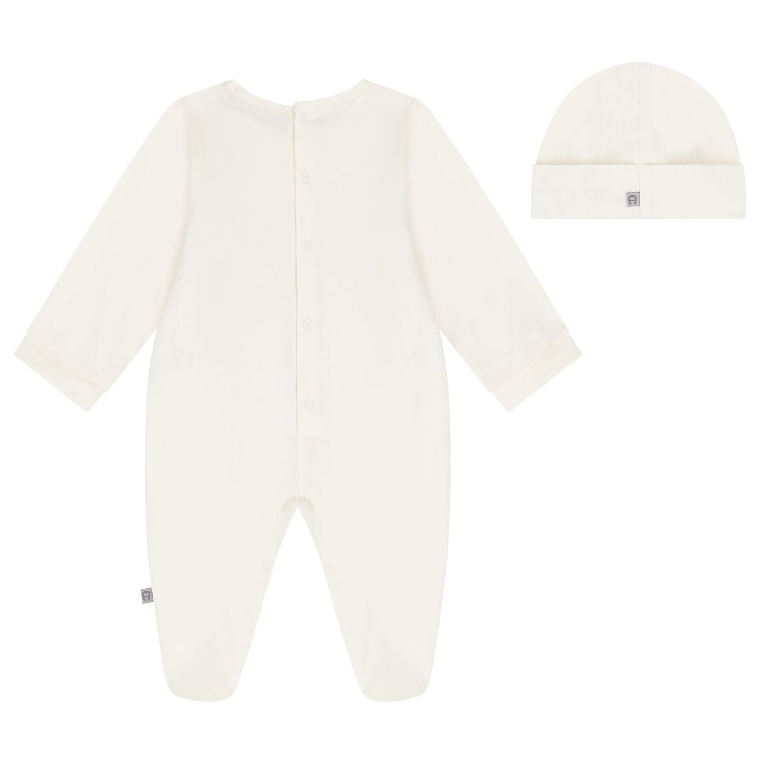 Ivory & Gold Logo Babygrow Gift Set, 1, hi-res image number null