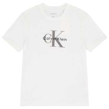 Boys White Logo T-Shirt