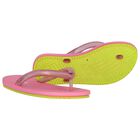 Girls Pink Logo Flip Flops, 1, hi-res
