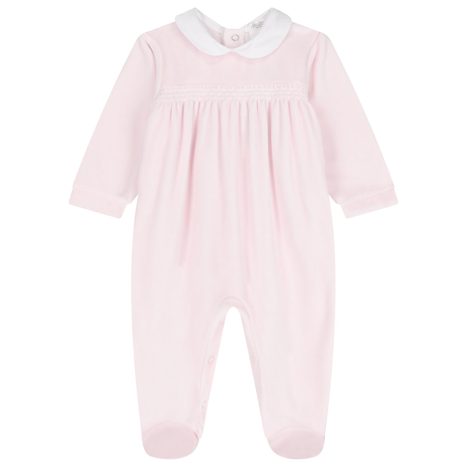 Baby Girls Pink Babygrow, 1, hi-res