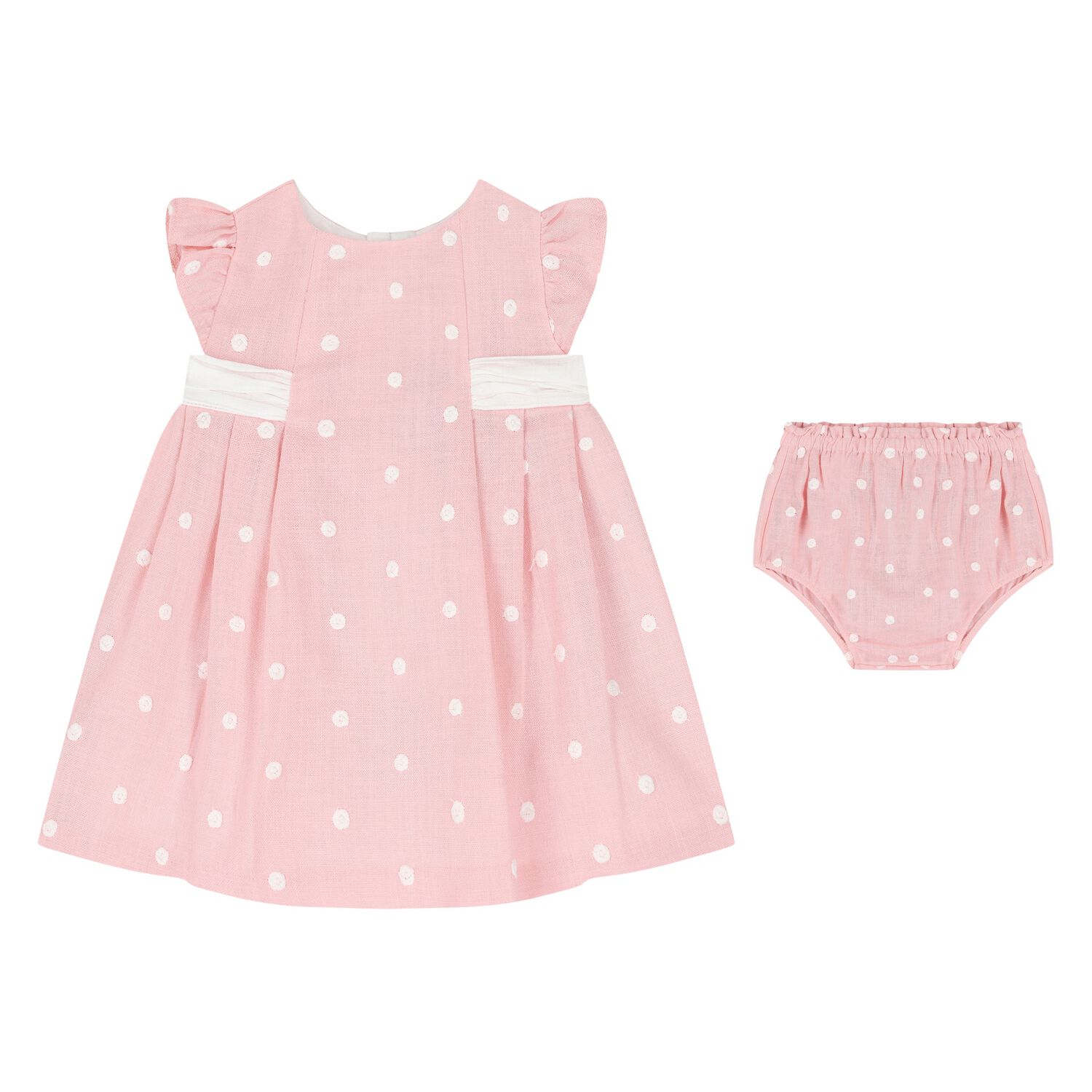 Baby Girls Pink & Ivory Dress Set, 1, hi-res image number null
