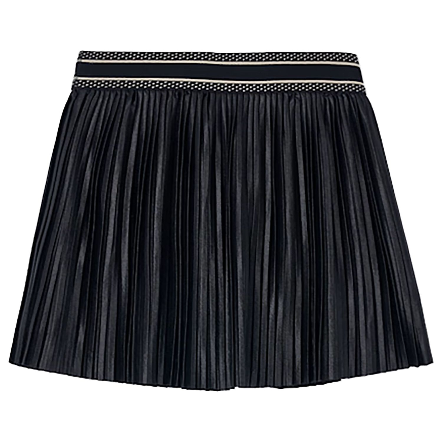 Girls Black Pleated Skirt, 1, hi-res image number null