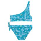 Girls Blue Flower Bikini, 1, hi-res