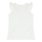 Baby Girls White & Navy Blue Teddy Bear Logo Leggings Set, 1, hi-res