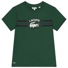 تيشيرت اولاد بالشعار باللون الاخضر, 2, hi-res