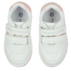 Girls White Logo Trainers, 1, hi-res