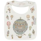 Ivory Hot Air Balloon Baby Bib, 1, hi-res