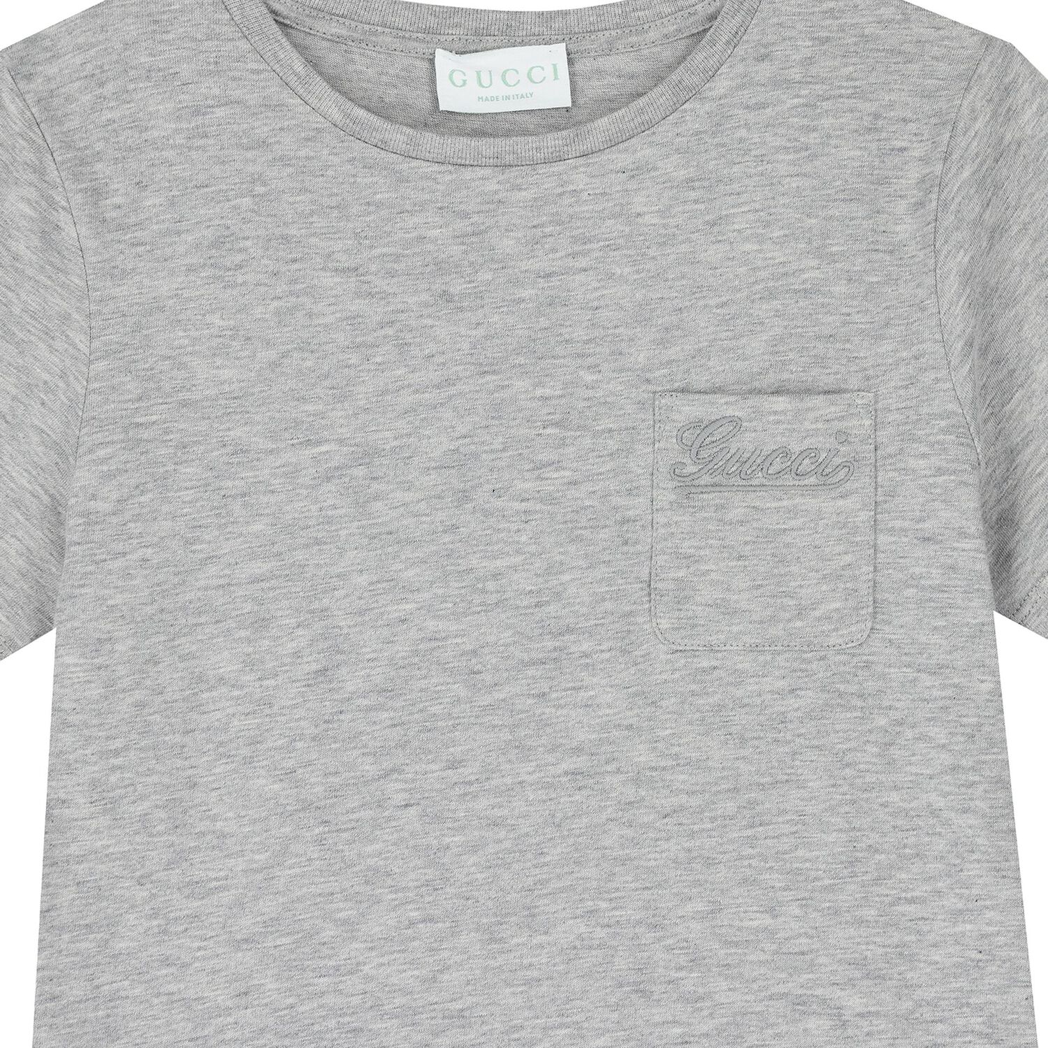 Grey Cotton Logo T-Shirt, 1, hi-res