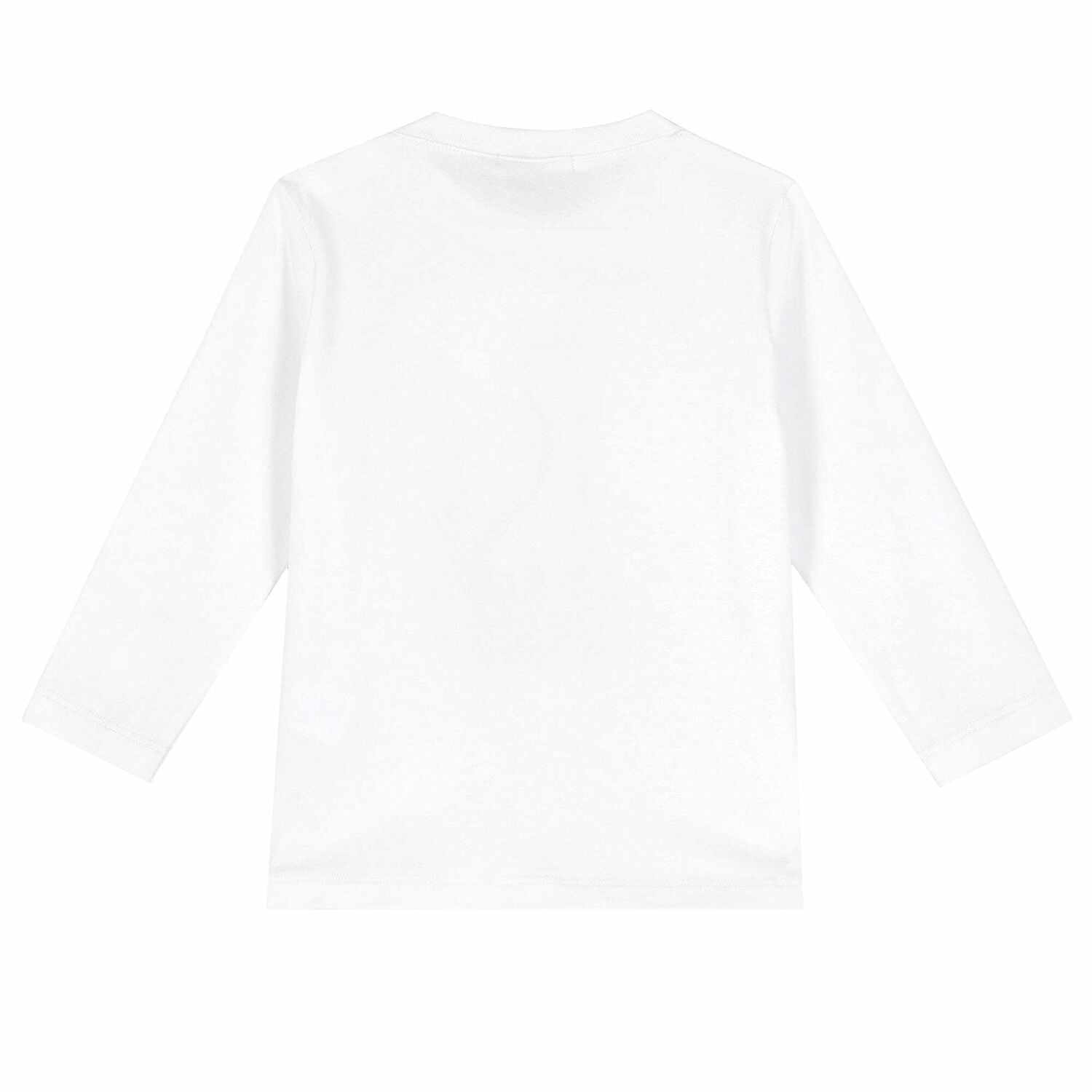 Baby Boys White Logo Top, 1, hi-res image number null
