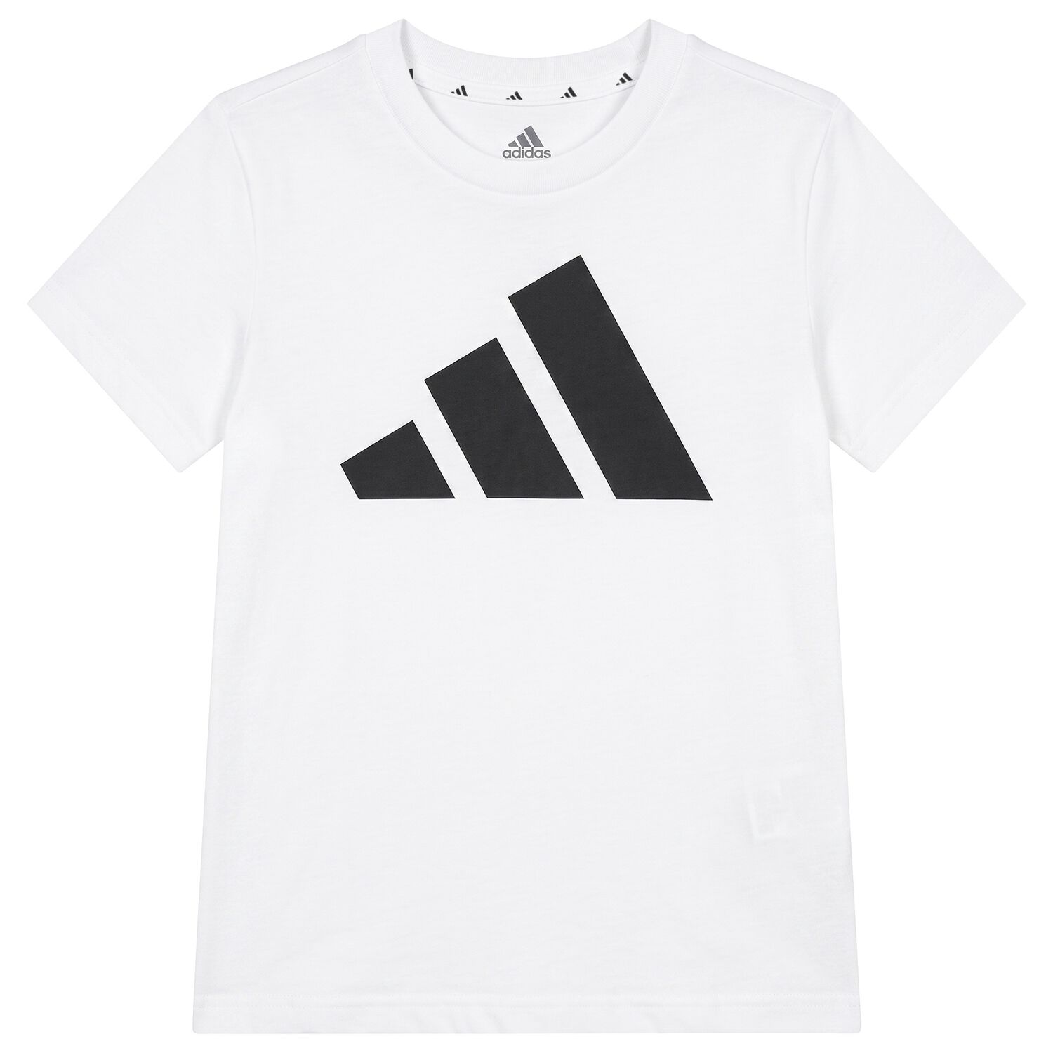 Boys White & Black Logo T-Shirt, 1, hi-res