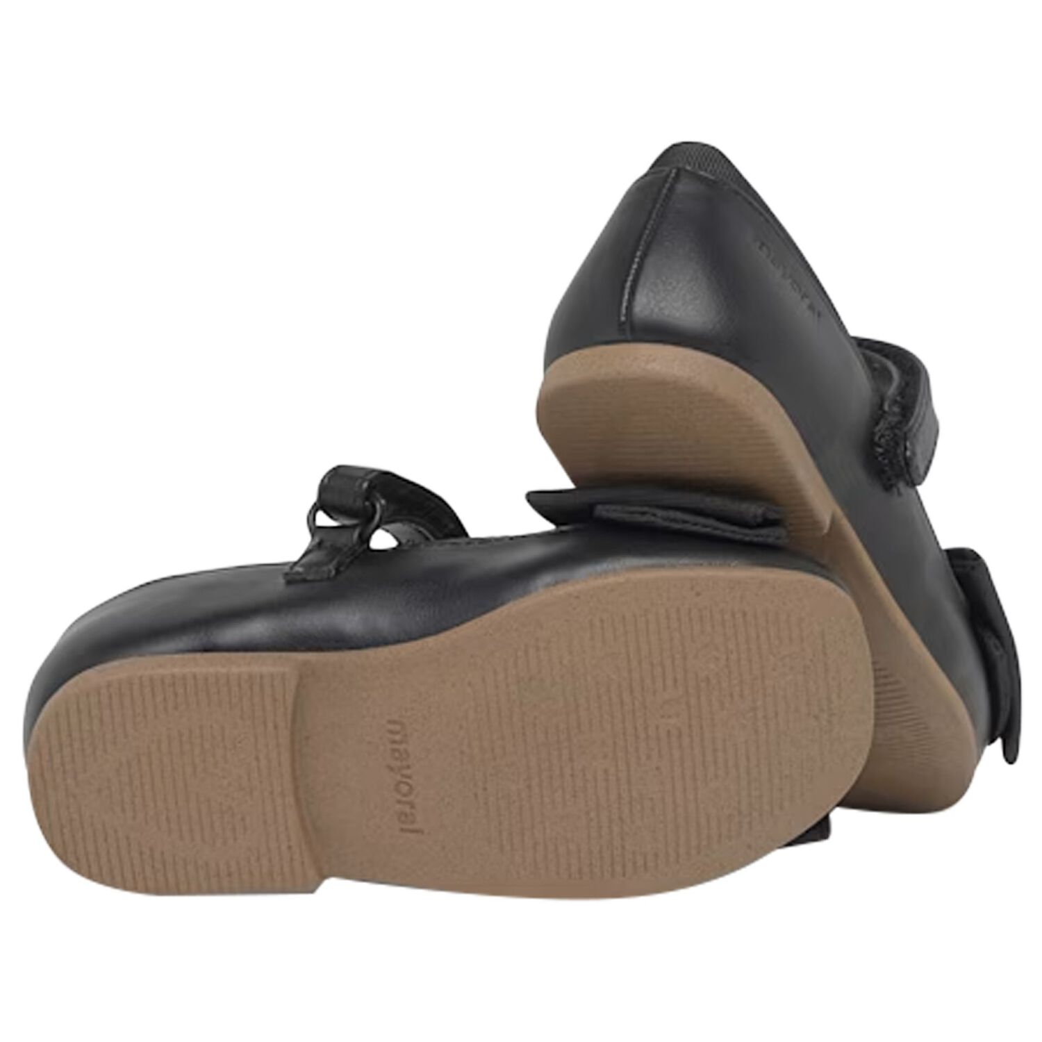 أحذية زهور سوداء للبنات الصغار, 1, hi-res