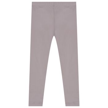 Girls Purple Logo Softskin Leggings