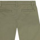 Boys Green Chino Shorts, 1, hi-res