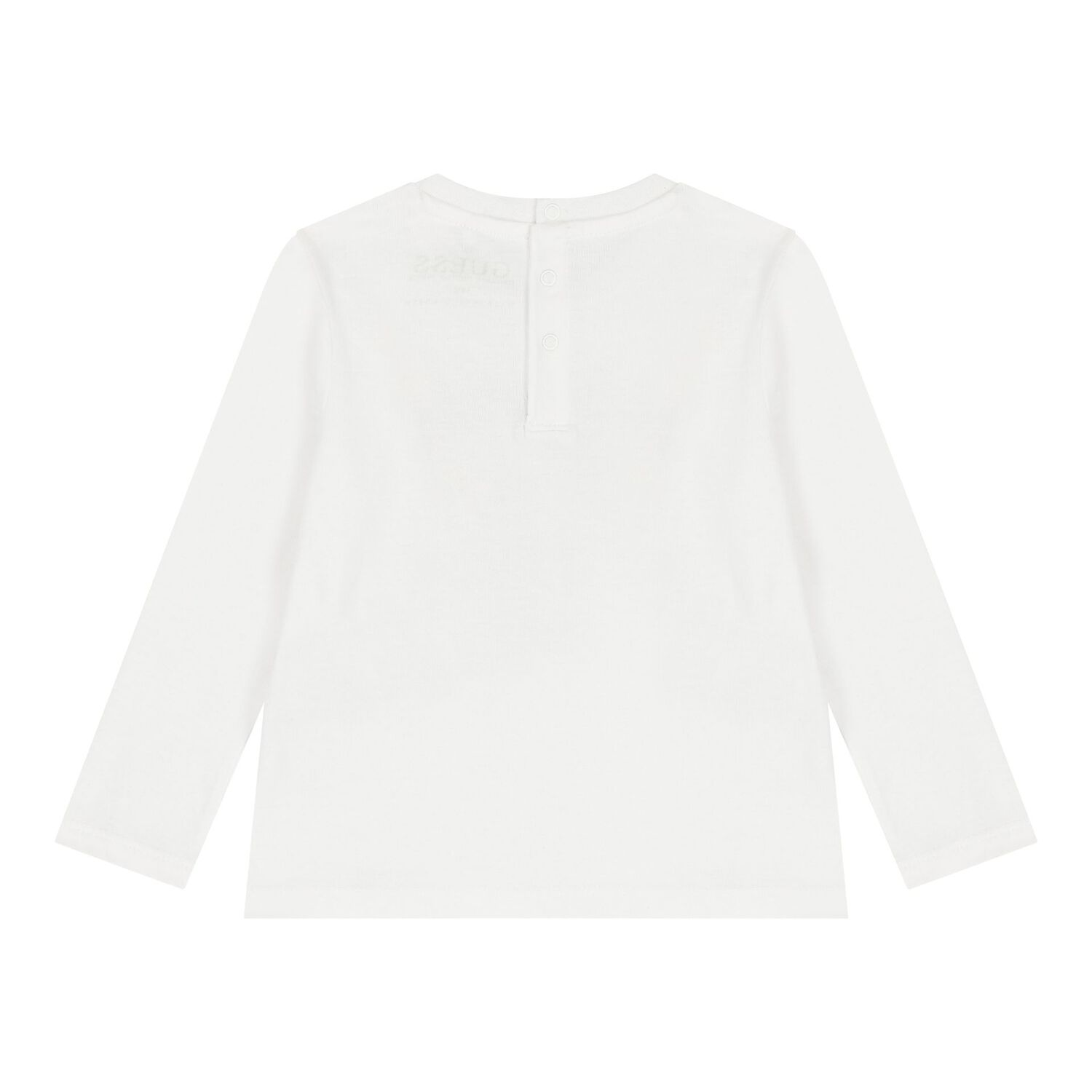 Baby Boys White Logo Long Sleeve Top, 1, hi-res image number null