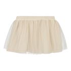 Baby Girls Beige & Ivory Tulle Skirt Set, 2, hi-res
