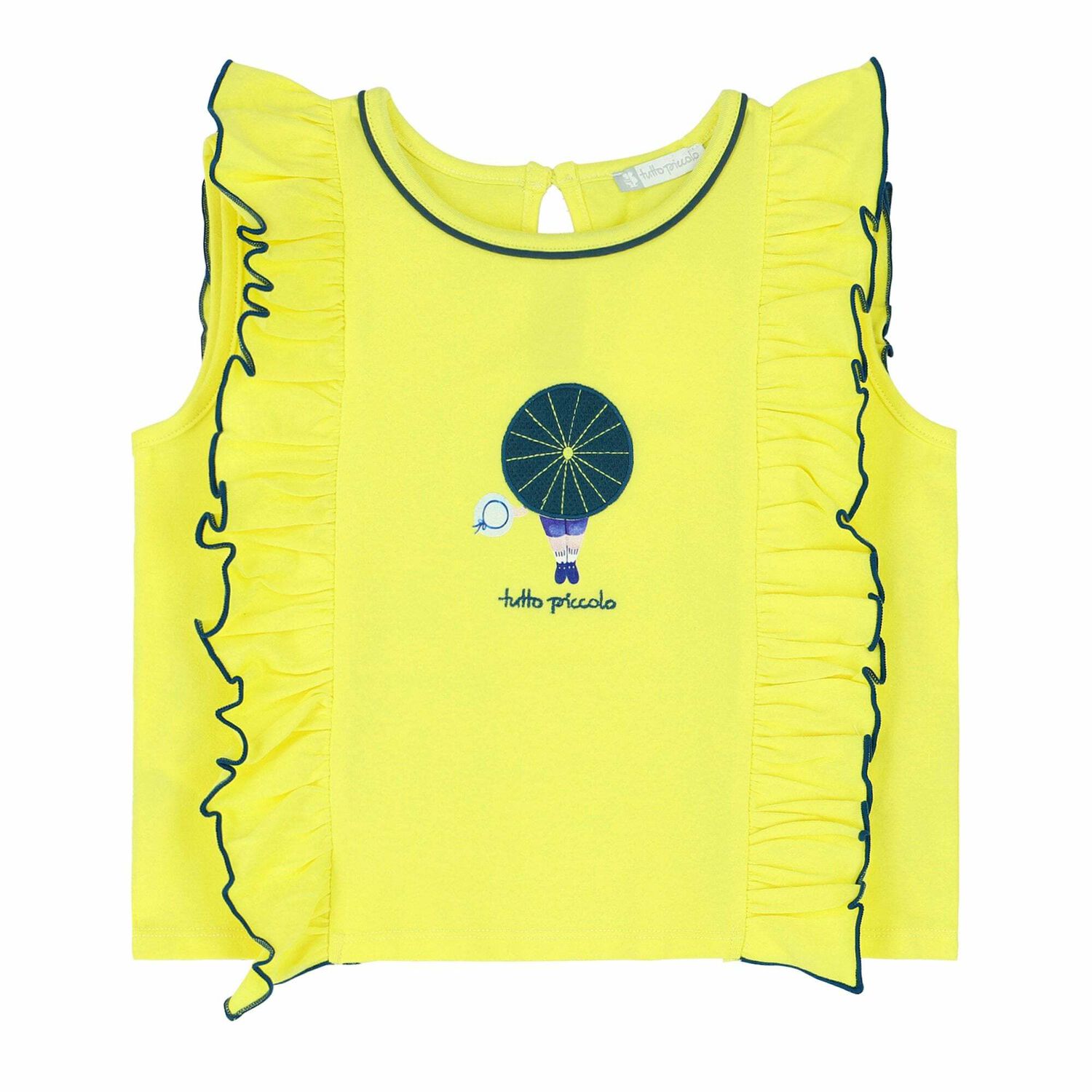 طقم تنورة باللون الاصفر والازرق, 1, hi-res