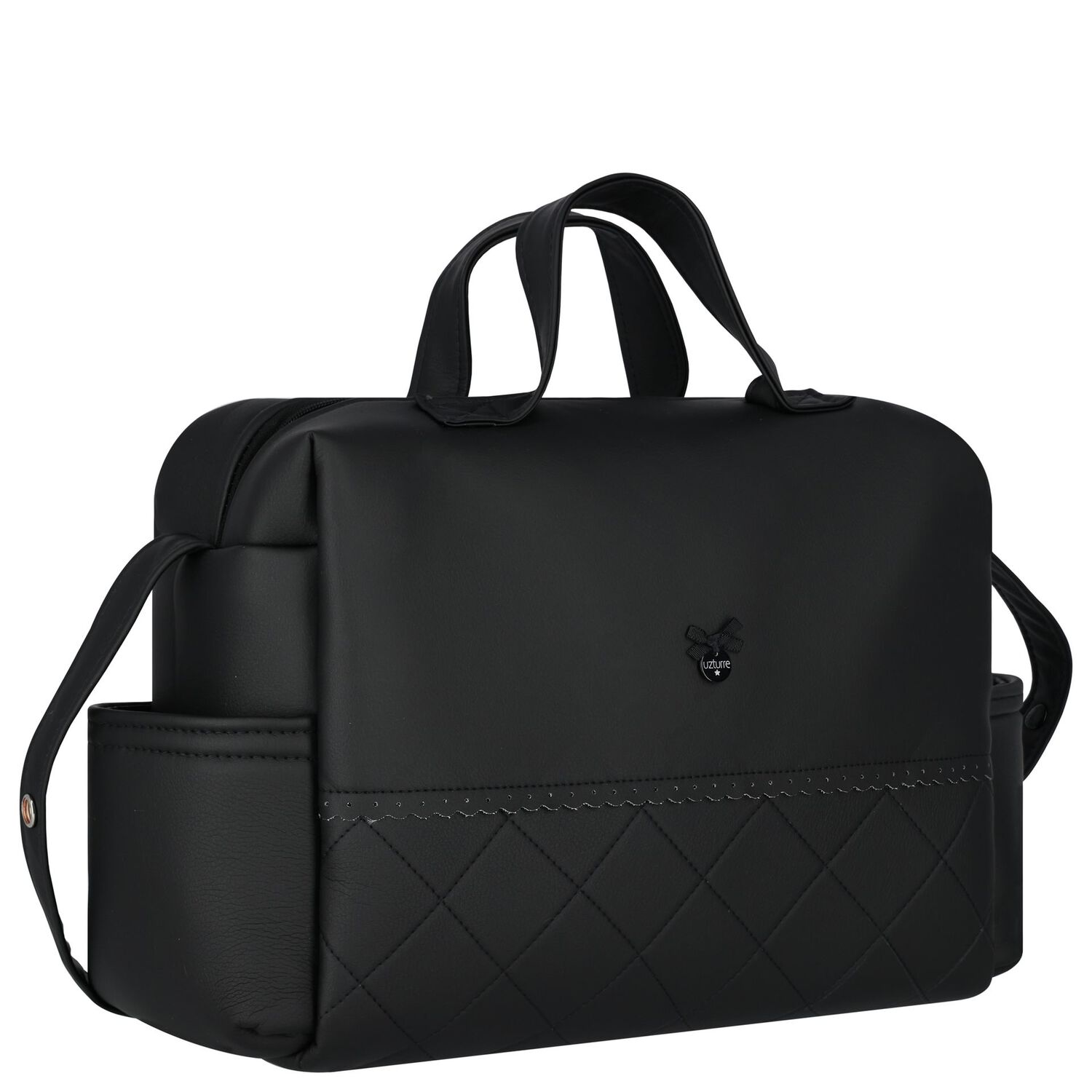 Black Baby Changing Bag ( 38cm ), 1, hi-res