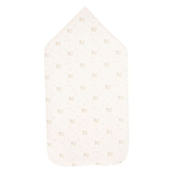 عش أطفال قابل للعكس بشعار النمر باللون العاجي